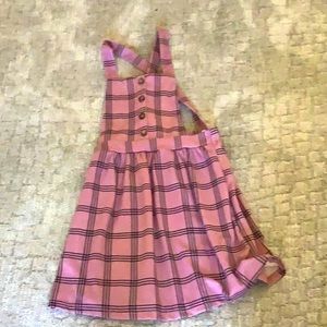 💜FOREVER 21 PLAID GIRLS OVERALL DRESS💜